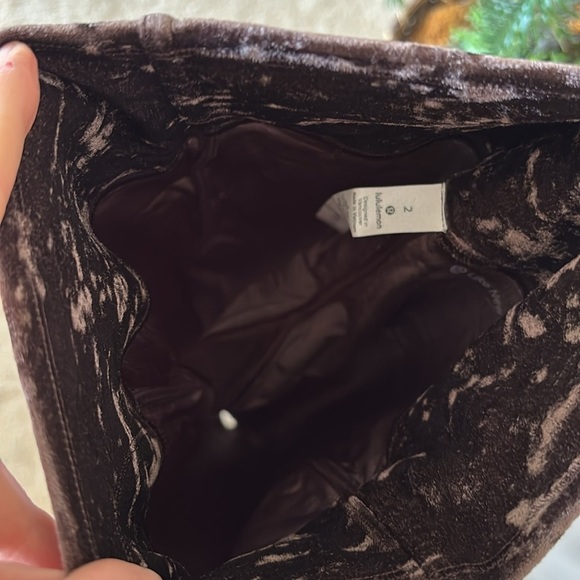 Lululemon Wunder Lounge High-Rise Tight 28" Crushed Velvet Special Edition Brown - Picture 14 of 16